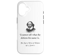 Camisa de Shakespeare con cita de Las alegres esposas de Windsor Carcasa para iPhone 16