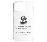 Camisa de Shakespeare con cita de Las alegres esposas de Windsor Carcasa para iPhone 16 Pro Max