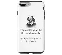 Camisa de Shakespeare con cita de Las alegres esposas de Windsor Carcasa para iPhone 7 Plus/8 Plus