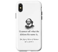 Camisa de Shakespeare con cita de Las alegres esposas de Windsor Carcasa para iPhone X/XS