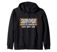 Camisa de sobreviviente de concientización sobre la Hepatitis - Concientización sobre la Hepatitis Sudadera con Capucha