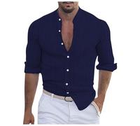 Camisa de verano para hombre, corte ajustado, camisa blanca para hombre, camisas de lino, manga corta, camisa de lino ligera, camisa de lino en color blanco, camisa, camisa negra, camisa informal