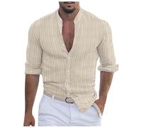 Camisa de verano para hombre, corte ajustado, camisa blanca para hombre, camisas de lino, manga corta, camisa de lino ligera, camisa de lino en color blanco, camisa, camisa negra, camisa informal