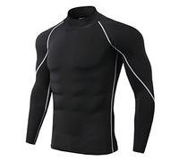 Camisa de vestir de trabajo de negocios para hombre 2025, camiseta de secado rápido, transpirable, ropa interior deportiva de invierno, capa base, manga larga, ajuste superior, blusa atlética para
