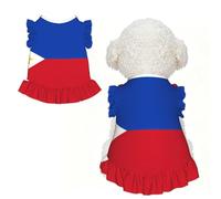 Camisa de vestir para perro con la bandera de Filipinas, linda ropa para mascotas, ropa de verano para cachorros, gatos, mascotas