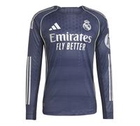 Camisa de visitante auténtica de manga larga Real Madrid 2025/26 S