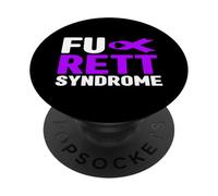 Camisa del síndrome de FU Rett - Concientización sobre el síndrome de Rett FU PopSockets PopGrip Adhesivo
