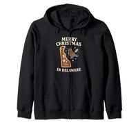 Camisa Delaware Bird Merry Christmas State Cookie a Juego Sudadera con Capucha