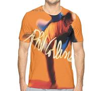 Camisa Deportiva de Manga Corta para Hombre, Phil Collins Men’s Short Sleeve T Shirts Full Print