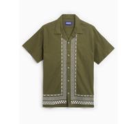 Camisa DEVÁ STATES Relic Embroidered Men's Short Sleeve Shirt para hombre Verde L