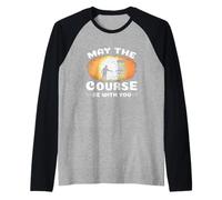 Camisa Disc Golfer Met The Course be with You Disc Golf Camiseta Manga Raglan
