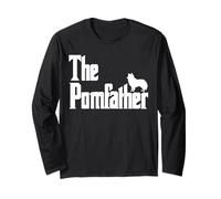 Camisa Divertida con diseño de papá y Perro de Pomerania de The PomFather, Regalo para Hombre Manga Larga