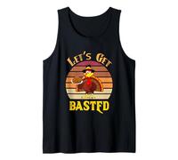 Camisa Divertida con Forma de Pavo Let's Get Basted para Mujer y Hombre, Acción de Gracias Camiseta sin Mangas