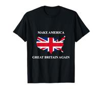 Camisa divertida de Donald Trump con texto en inglés "Make America Great Britain Again Ag Camiseta