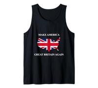 Camisa Divertida de Donald Trump con Texto en inglés Make America Great Britain Again AG Camiseta sin Mangas