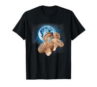 Camisa divertida de hongos - Shiitake Mushroom Howling at the Moon Camiseta