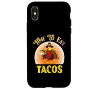 Camisa Divertida de Tacos Time To Eat Tacos para Mujeres, Hombres y niños Carcasa para iPhone X/XS