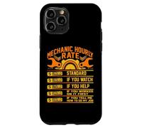 Camisa Divertida de Tarifa por Hora para mecánicos, tarifas laborales Carcasa para iPhone 11 Pro