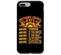 Camisa Divertida de Tarifa por Hora para mecánicos, tarifas laborales Carcasa para iPhone 7 Plus/8 Plus