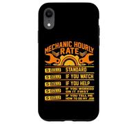 Camisa Divertida de Tarifa por Hora para mecánicos, tarifas laborales Carcasa para iPhone XR