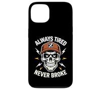 Camisa divertida para dormir Always Tired Never Broke para adultos Carcasa para iPhone 13