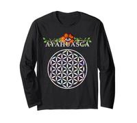 Camisa DMT Flor de la Vida Geometría Sagrada Mandala Ayahuasca Manga Larga