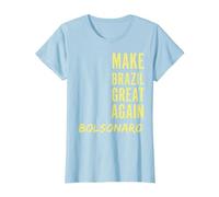 Camisa Do Bolsonaro - Camisa Bolsonaro 2018 Presidente Camiseta, Mujer, Azul Bebé, S