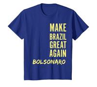 Camisa Do Bolsonaro - Camisa Bolsonaro 2018 Presidente Camiseta, Niños, Azul Real, 6 años