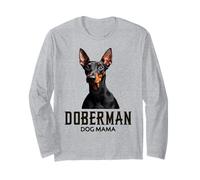 Camisa Doberman Dog Mama Linda Doberman Dobie Mom Apparel Manga Larga