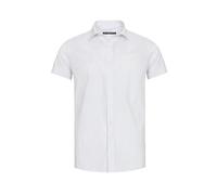 Camisa Elegante para Hombre con Mangas Cortas Casual Slim fit Blanco M