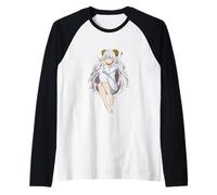 Camisa energética Cozy Girl - Lindo Anime Suave Sleepy Era Kawaii Camiseta Manga Raglan