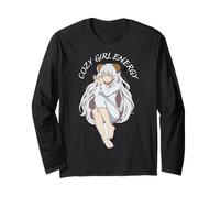 Camisa energética Cozy Girl - Lindo Anime Suave Sleepy Era Kawaii Manga Larga