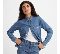 Camisa Essential Western Mujer Talla XS. Color Azul