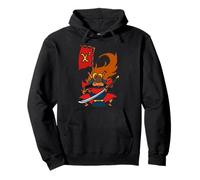 Camisa estadística Chi-Square Samurai Squirrel Sudadera con Capucha