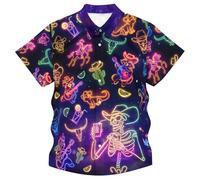 Camisa Estampada Informal de Verano para Hombre para Actividades al Libre, diseño Holgado, fácil de cuidar, cómoda y Elegante para Uso Diario.