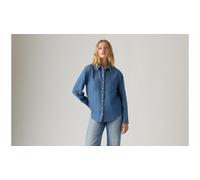 Camisa estampada Teodora Western Mujer Talla M. Color Azul