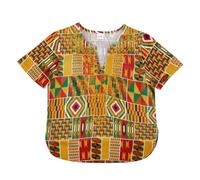 Camisa festiva Niños África Clásica Niños Dashiki Casual Camisa Suelta Niños Niñas Camiseta Niños América, naranja, 2-3 años