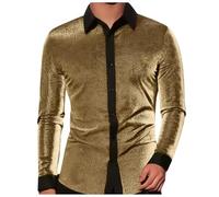 Camisa Fiesta Hombre Carnaval Hot Stamped Cuello Business Trend Featured Camisa Casual Suelta Cómoda Moda Foreign Trade Hombre Conjunto De Carnaval