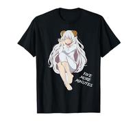 Camisa Five More Minutes - Lindo Anime Suave Sleepy Girl Kawaii Camiseta