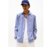 Camisa flex de popelín a rayas Hombre Talla L. Color Azul