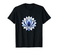 Camisa Flor de Loto Azul Lotus Mandala Camiseta
