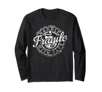 Camisa Fragile Handle with Care Fragile Like A Bomb Funny Manga Larga