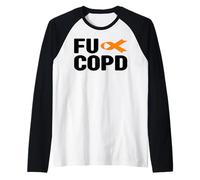 Camisa FU EPOC - Cinta Naranja Concientización sobre la EPOC FU Camiseta Manga Raglan