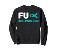 Camisa Fuck Scleroderma, con Cinta Verde azulada para concientizar sobre la esclerodermia Sudadera