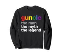 Camisa Gay Rainbow Uncle The Myth The Man The Legend Sudadera