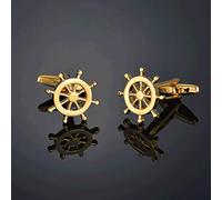 Camisa Gemelos Camisa de Hombre Puños Clavo Botones Dorados Vestido de Novia Personalizado Traje de Novio Manga (Color : D) (H b) (A b)