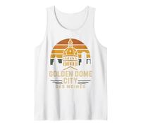 Camisa Golden Dome City Des Moines Capitol Vintage Sunset Camiseta sin Mangas