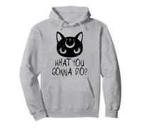 Camisa gótica de Ropa Divertida | Bunny Gothcore Cat Goth Sudadera con Capucha