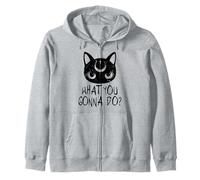 Camisa gótica de Ropa Divertida | Bunny Gothcore Cat Goth Sudadera con Capucha