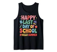 Camisa Happy Last Day of School Hello Summer Year Graduation Camiseta sin Mangas